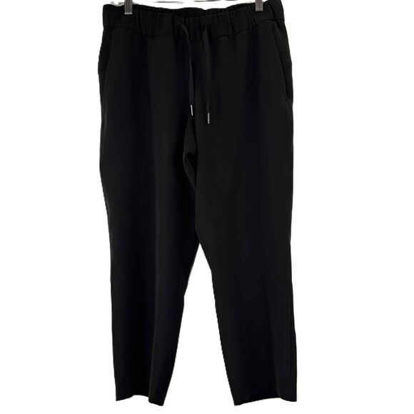 Lululemon Women's Black Keep Moving 23" Crop Loose Fit Trousers Pants Size 8 - Picture 1 of 7